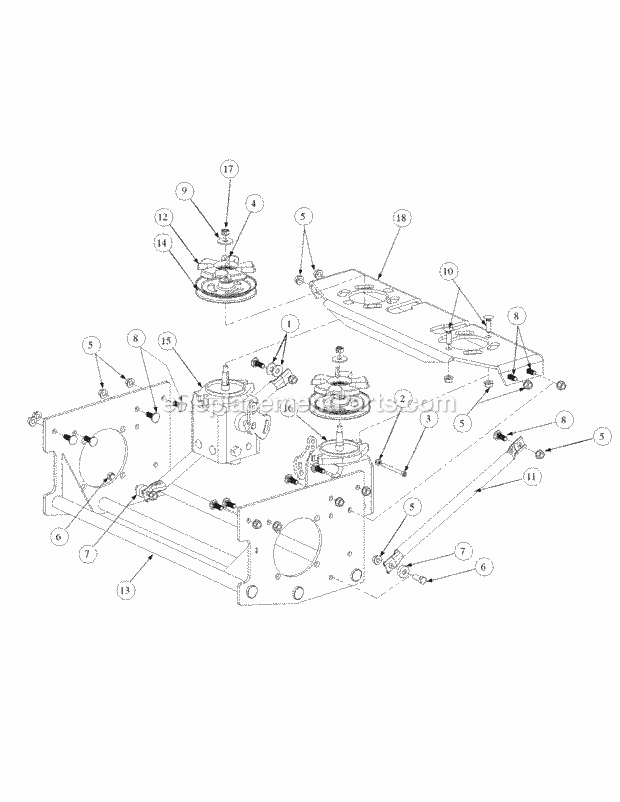 Drive Assembly Diagram and Parts List for M48-HN 53BB5E6V750 Cub Cadet Sprayer